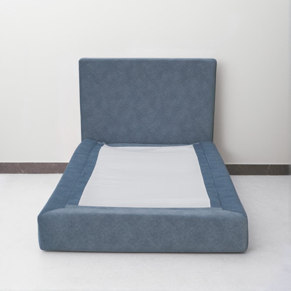 Marshmuff Microfibre Bed Frame With Headboard Single Bed Frame