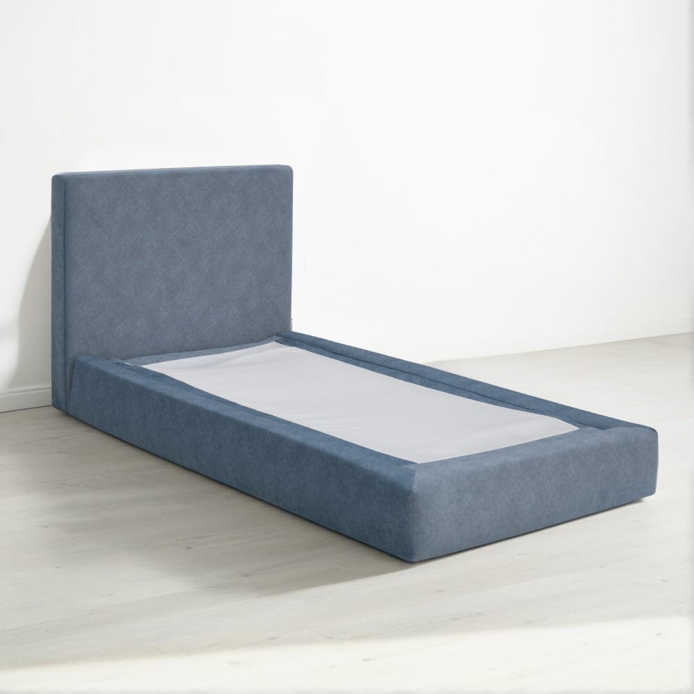 Marshmuff Microfibre Bed Frame With Headboard Single Bed Frame