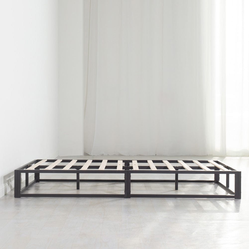 Marshmuff Microfibre Bed Frame With Headboard Single Bed Frame