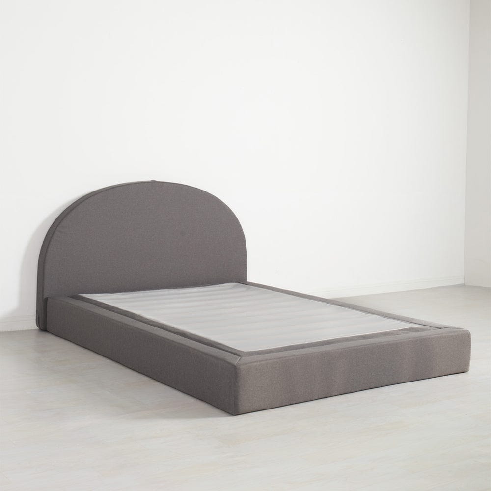 Marshmuff Linen Bed Frame With Curved Headboard King Bed or Double Bed