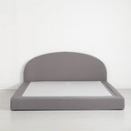 Marshmuff Linen Bed Frame With Curved Headboard King Bed or Double Bed