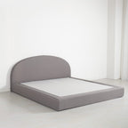 Marshmuff Linen Bed Frame With Curved Headboard King Bed or Double Bed