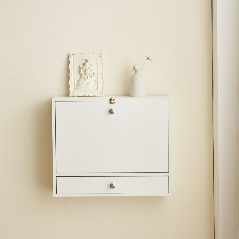 Heritage Foldable Floating Desk Dressing Desk Wall-Mounted Drop-Leaf Table