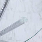 Orsa Round Dining Table Set With 4 Dining Chairs In Grey