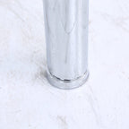 Orsa Dining Tempered Glass Table Set With 6 Chairs In Cream