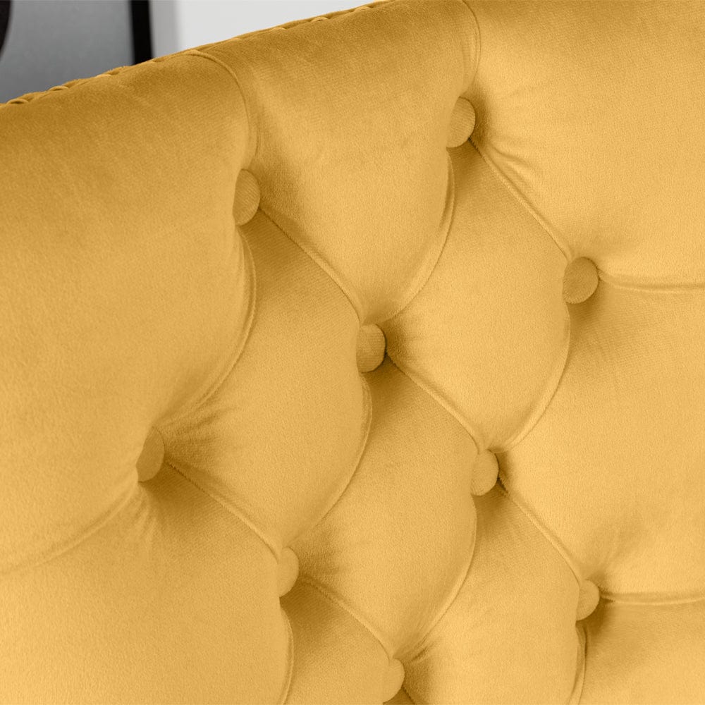 Avers Velvet Button Back Bar Stool Bar Chair