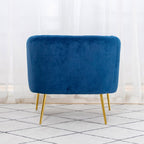 Russell Velvet Armchair In Blue
