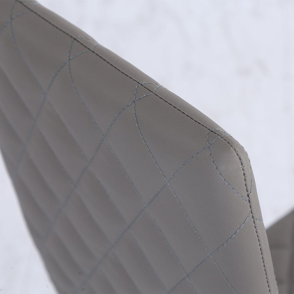 Orsa Round Dining Table Set With 4 Dining Chairs In Grey