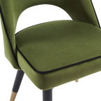Set Of 2 Amore Upholstery Dining Chair with Legs