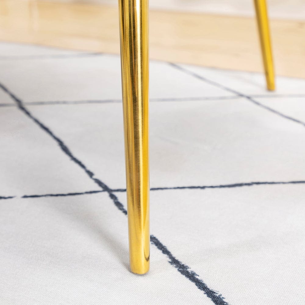 Russell Velvet Armchair In Blue