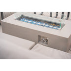 Outdoor 42 inchRect Gas Fire Pit with Gas Bottle Storage