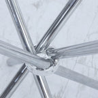 Orsa Round Dining Table Set With 4 Dining Chairs In Cream