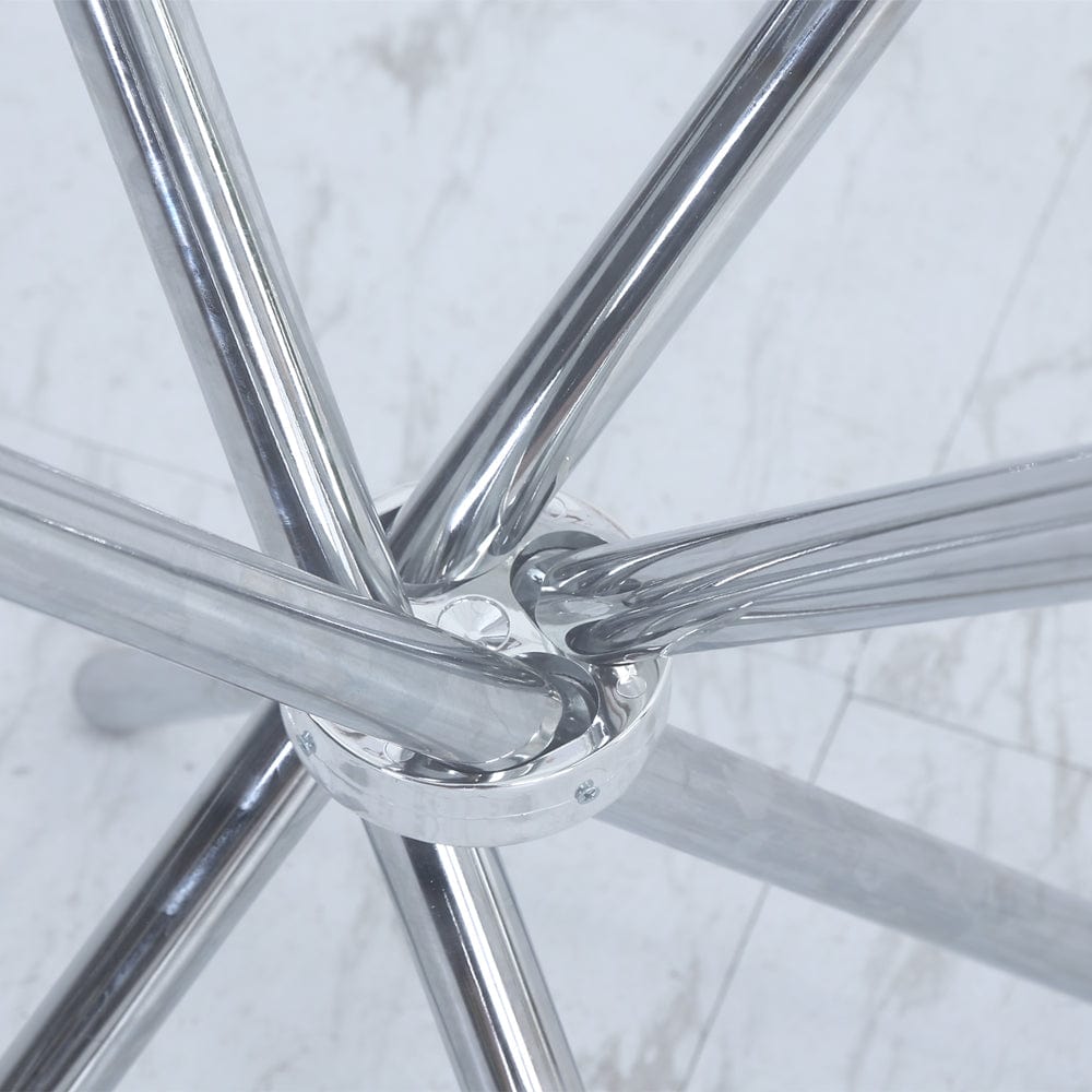 Orsa Round Dining Table Set With 4 Dining Chairs In Cream