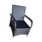 Aura 6 Seater Armchair Oval Rattan Garden Furniture Dining Set With Parasol Option