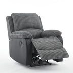 Boston 3+2+1 Grey Plush Fabric Recliner Sofa Set