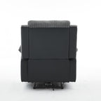 Boston Grey Plush Fabric Recliner Armchair