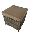 Eton Rattan Garden 8 Seater Cube Set In Grey