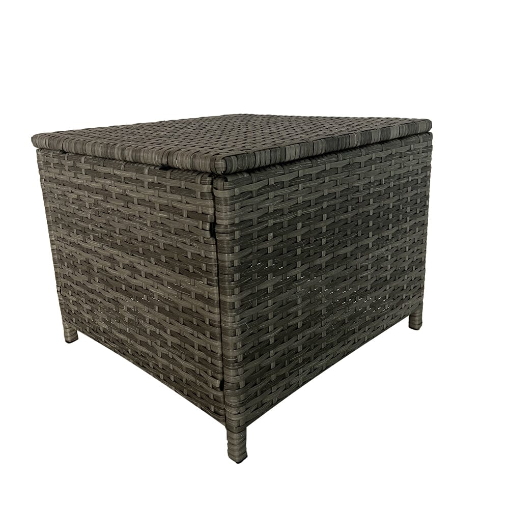 Eton Rattan Garden 8 Seater Cube Set In Grey