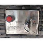 Aura 6 Seater Rattan Garden Furniture With Round/Rectangle Table Fire Pit Set In Grey