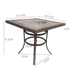4 Seater Garden Bar Dining Table Set