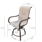 4 Seater Garden Bar Dining Table Set