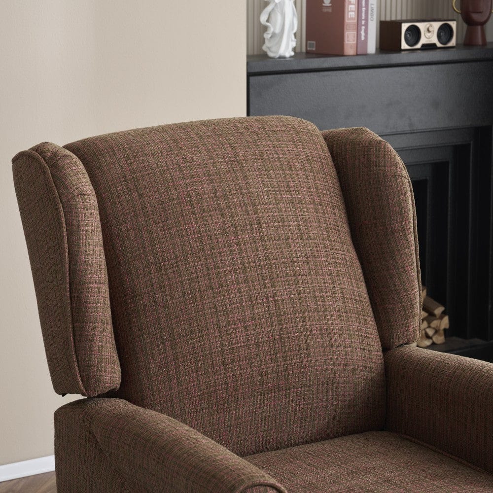Ascot Velvet Pushback Recliner Chair