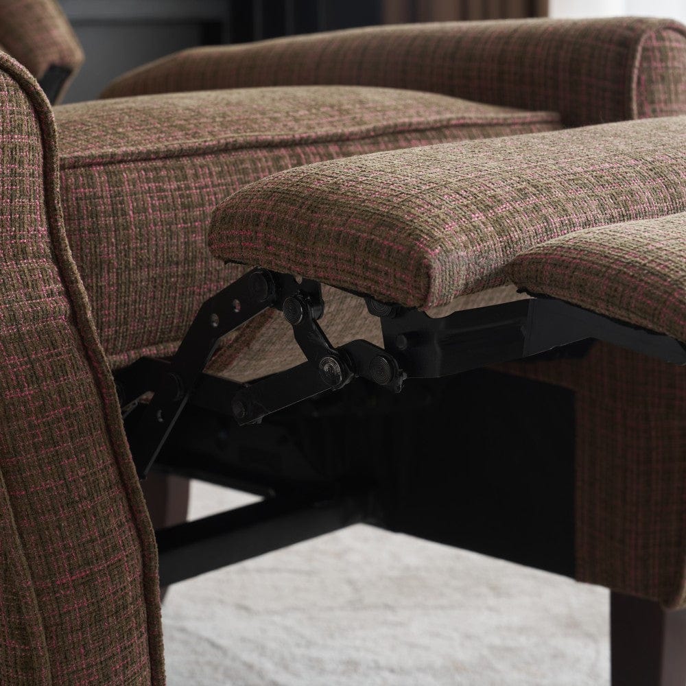 Ascot Velvet Pushback Recliner Chair