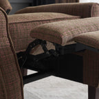 Ascot Velvet Pushback Recliner Chair