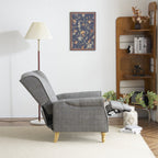 Ascot Velvet Pushback Recliner Chair