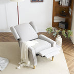 Ascot Velvet Pushback Recliner Chair