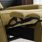 Ascot Velvet Pushback Recliner Chair