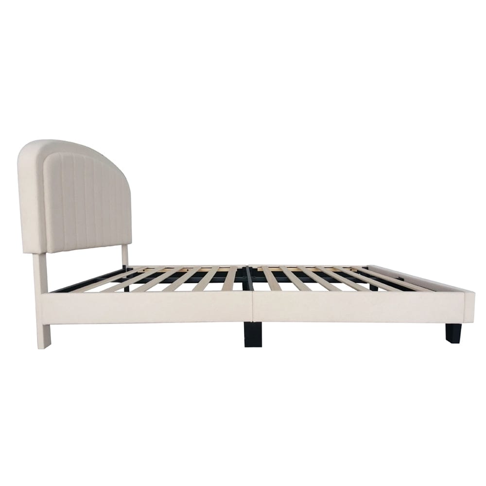 Aurora Plush Bed Frame with Head Board Single Bed or Double Bed