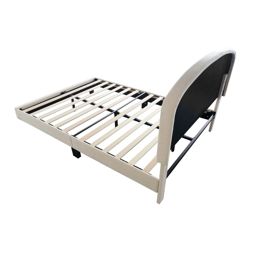 Aurora Plush Bed Frame with Head Board Single Bed or Double Bed