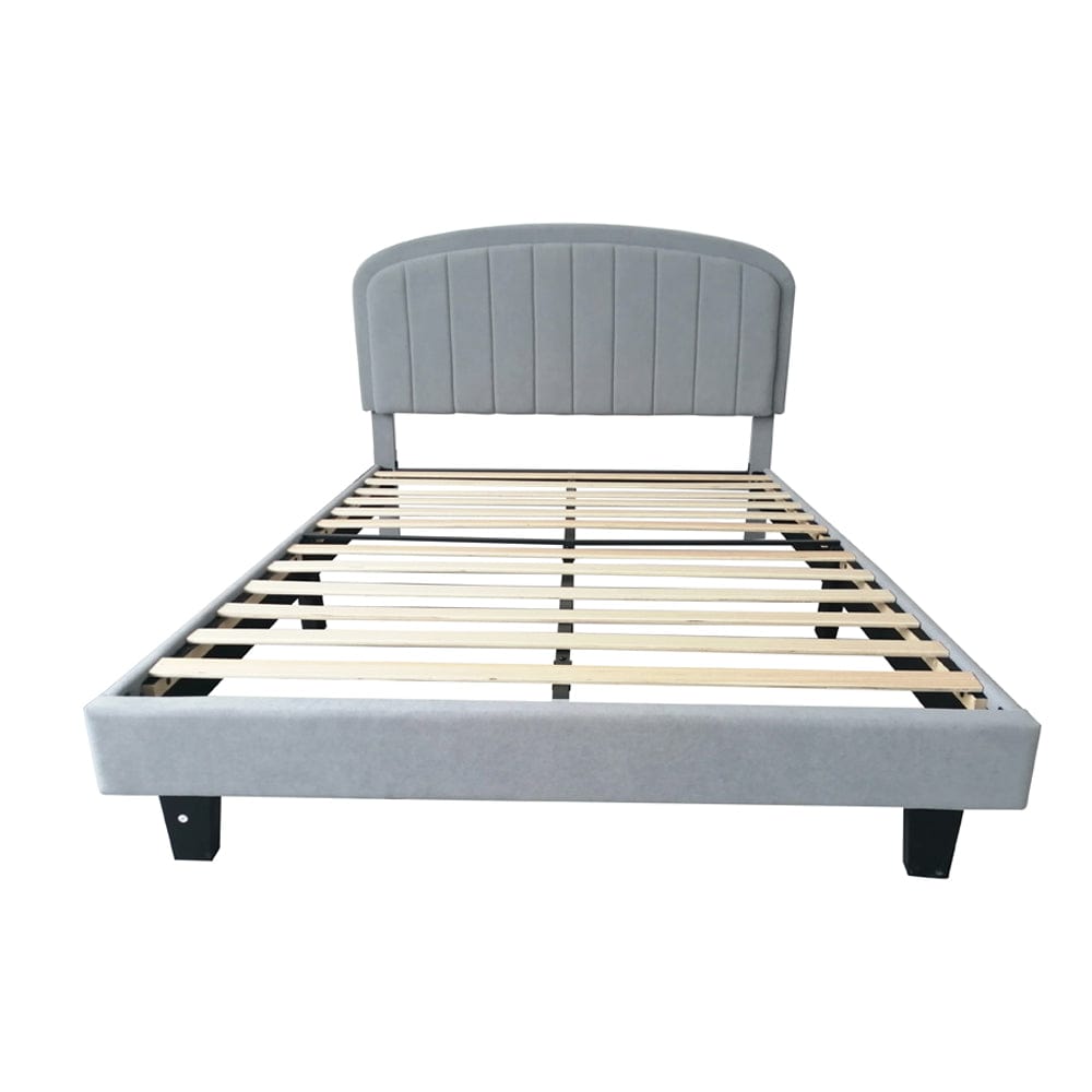 Aurora Plush Bed Frame with Head Board Single Bed or Double Bed