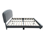 Aurora Plush Bed Frame with Head Board Single Bed or Double Bed
