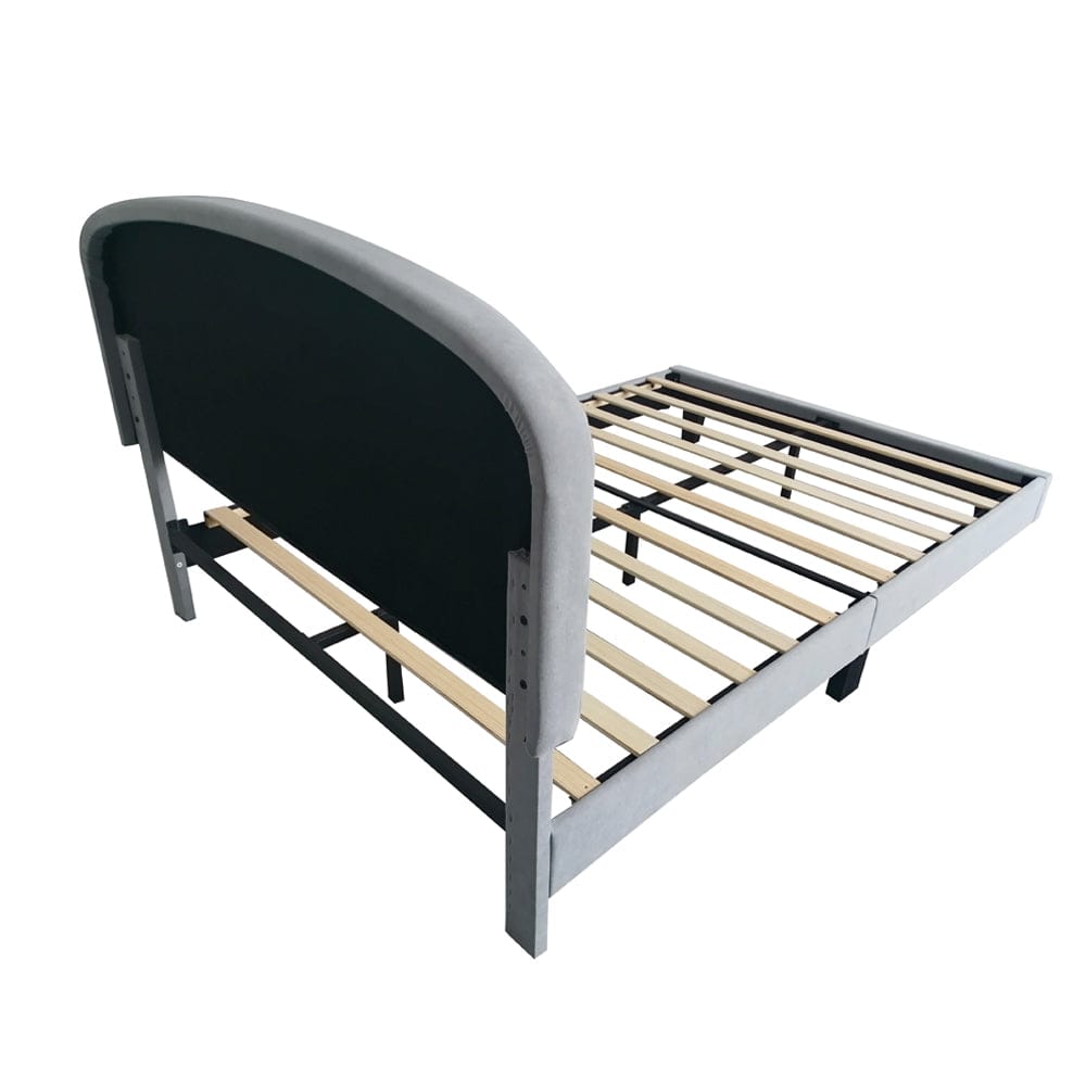 Aurora Plush Bed Frame with Head Board Single Bed or Double Bed