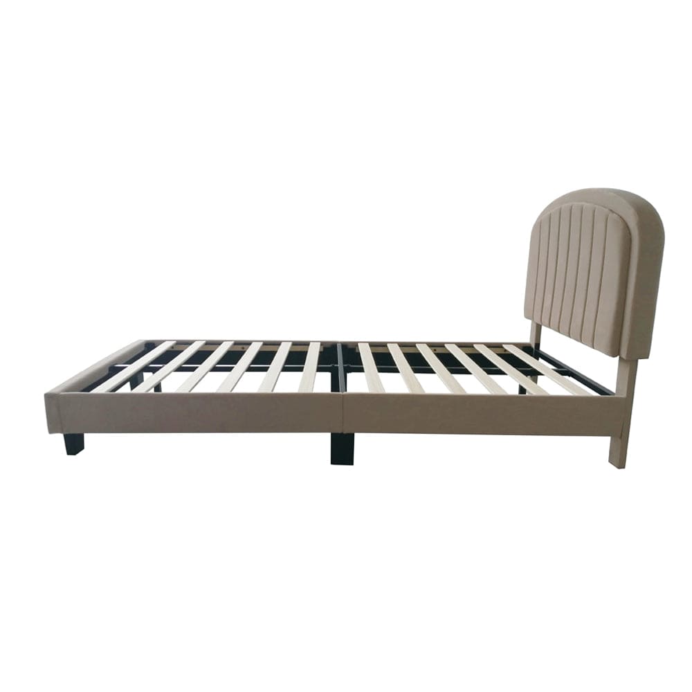 Aurora Plush Bed Frame with Head Board Single Bed or Double Bed