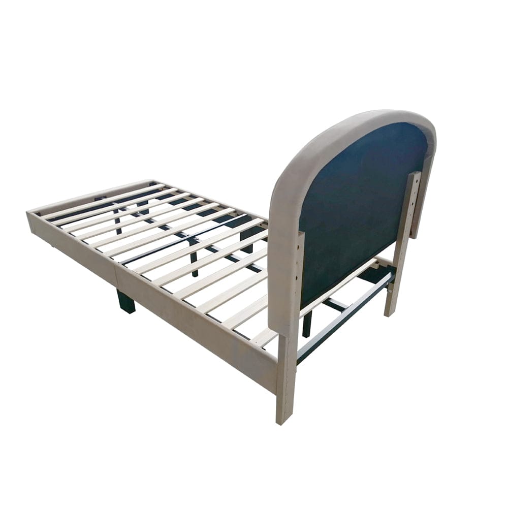 Aurora Plush Bed Frame with Head Board Single Bed or Double Bed