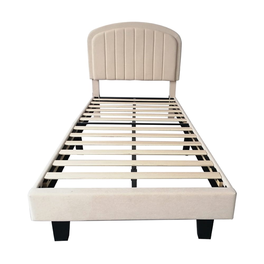 Aurora Plush Bed Frame with Head Board Single Bed or Double Bed