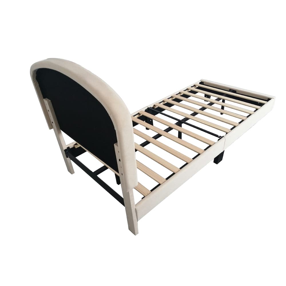 Aurora Plush Bed Frame with Head Board Single Bed or Double Bed