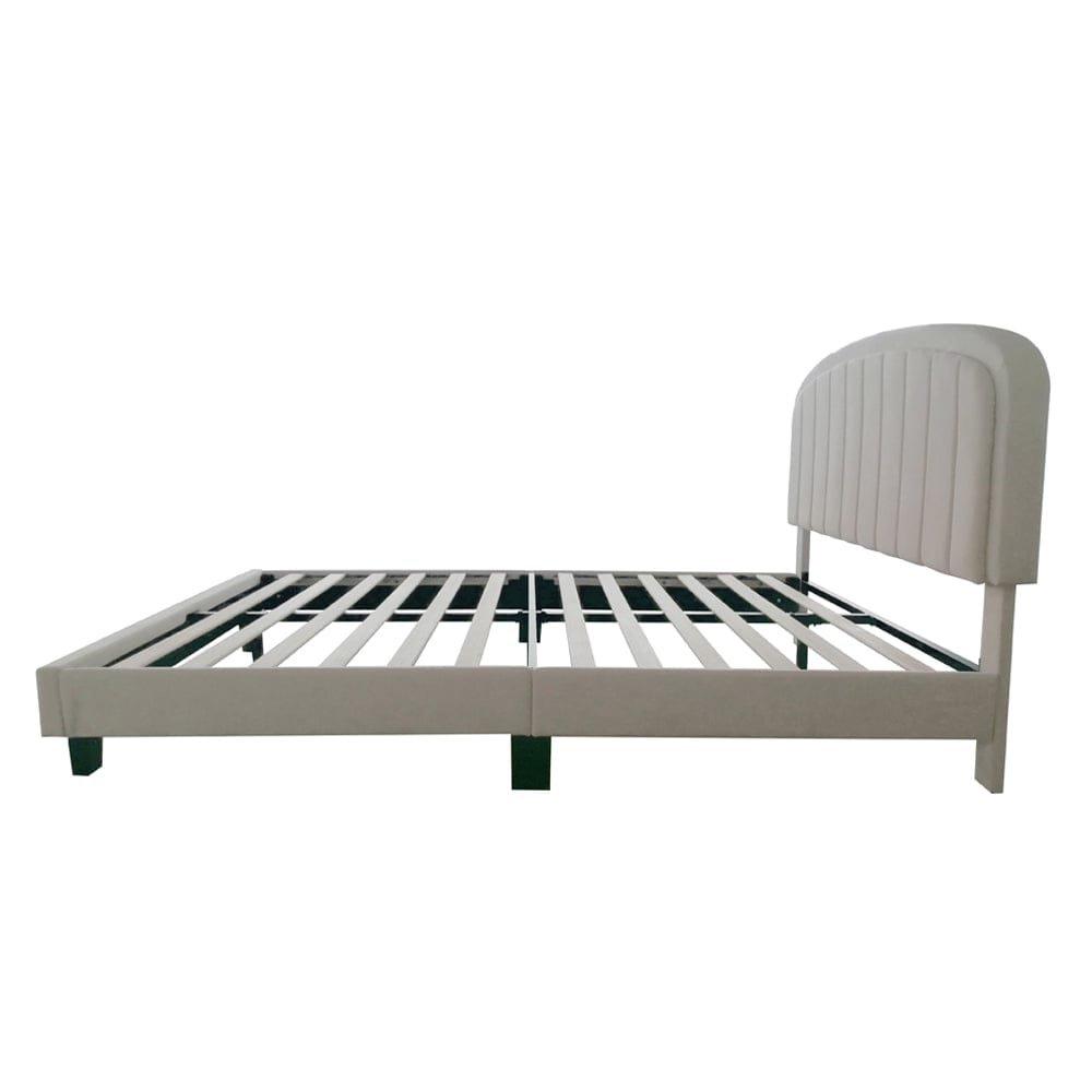 Aurora Plush Bed Frame with Head Board Single Bed or Double Bed