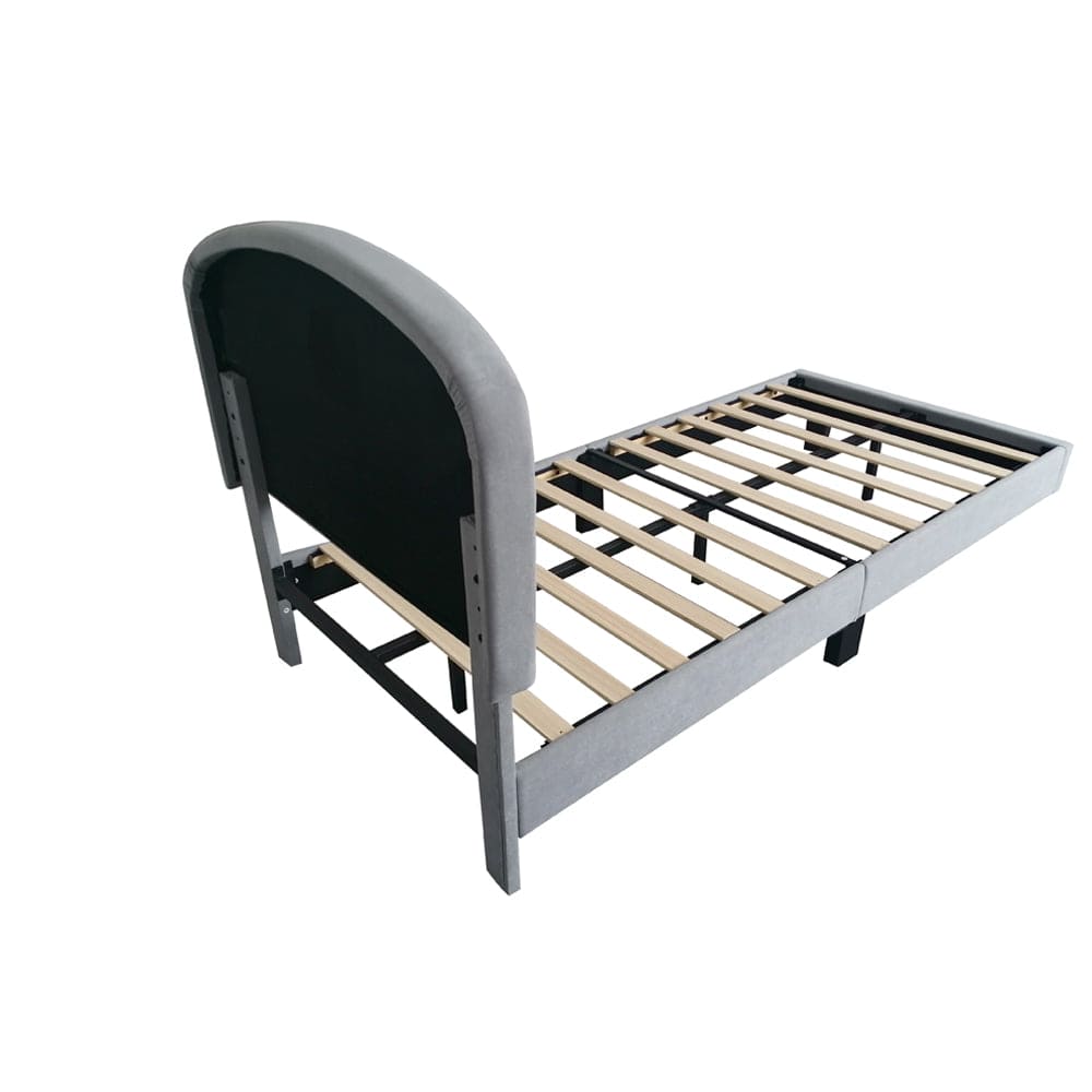 Aurora Plush Bed Frame with Head Board Single Bed or Double Bed