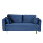 Avery Velvet 2 Seater Sofa with 2 Scatter Cushions