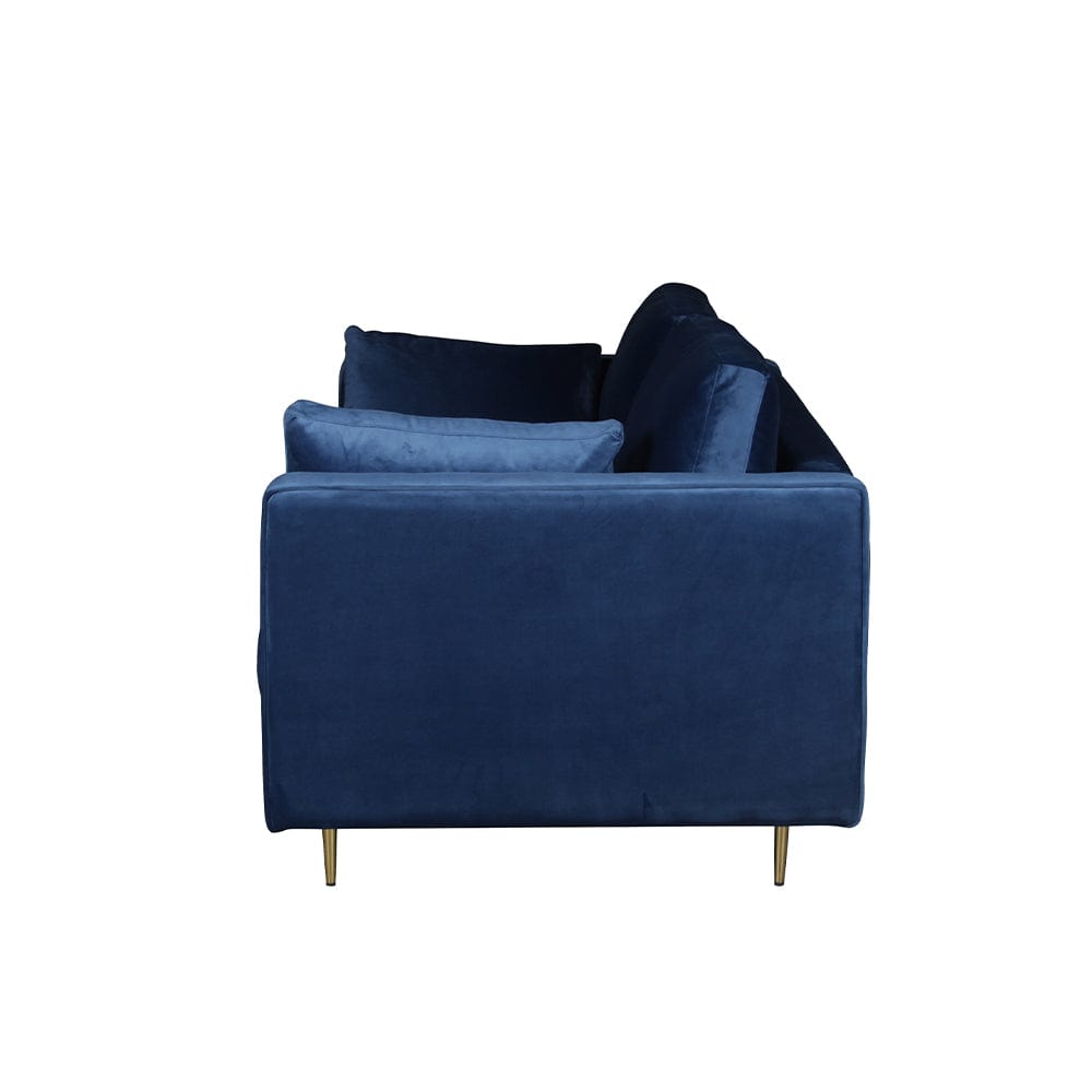 Avery Velvet 2 Seater Sofa with 2 Scatter Cushions