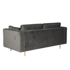 Avery Velvet 2 Seater Sofa with 2 Scatter Cushions