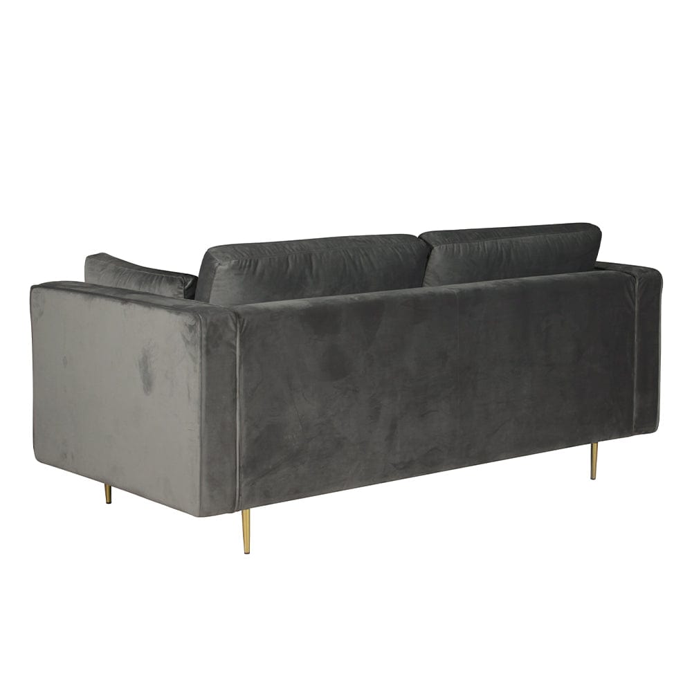 Avery Velvet 2 Seater Sofa with 2 Scatter Cushions