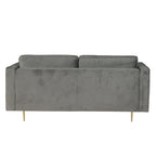 Avery Velvet 2 Seater Sofa with 2 Scatter Cushions
