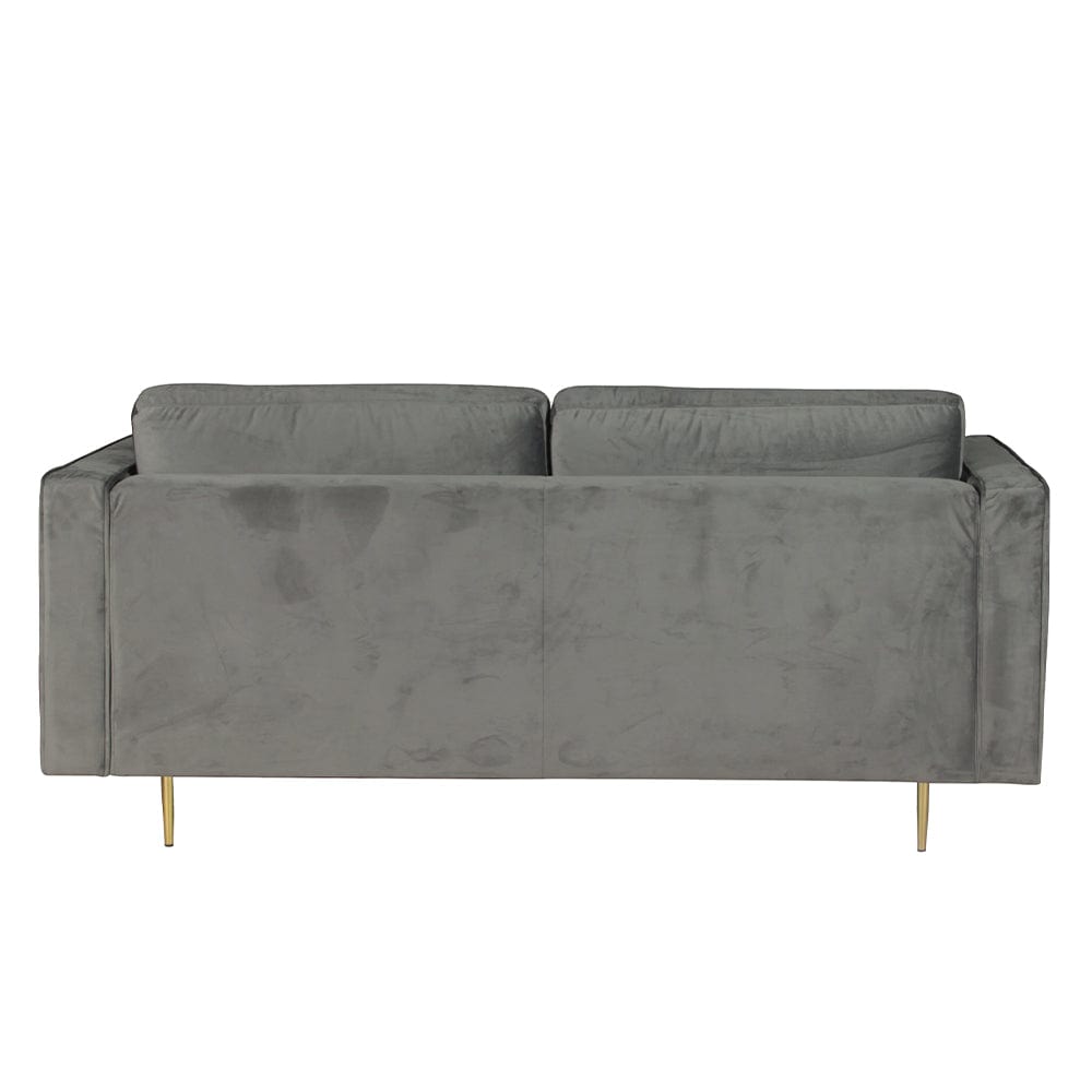 Avery Velvet 2 Seater Sofa with 2 Scatter Cushions