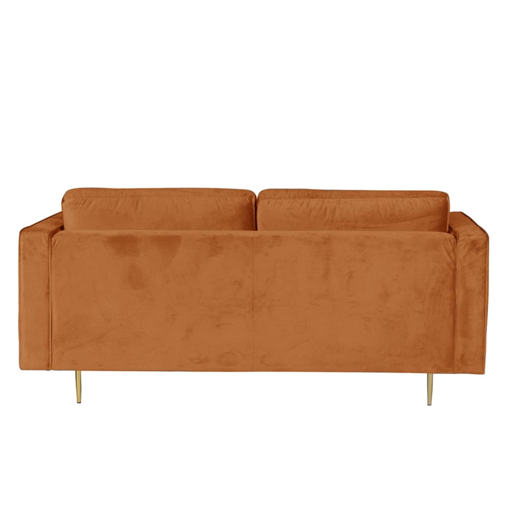 Avery Velvet 2 Seater Sofa with 2 Scatter Cushions