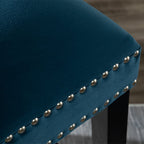 Avers Velvet Button Back Bar Stool Bar Chair